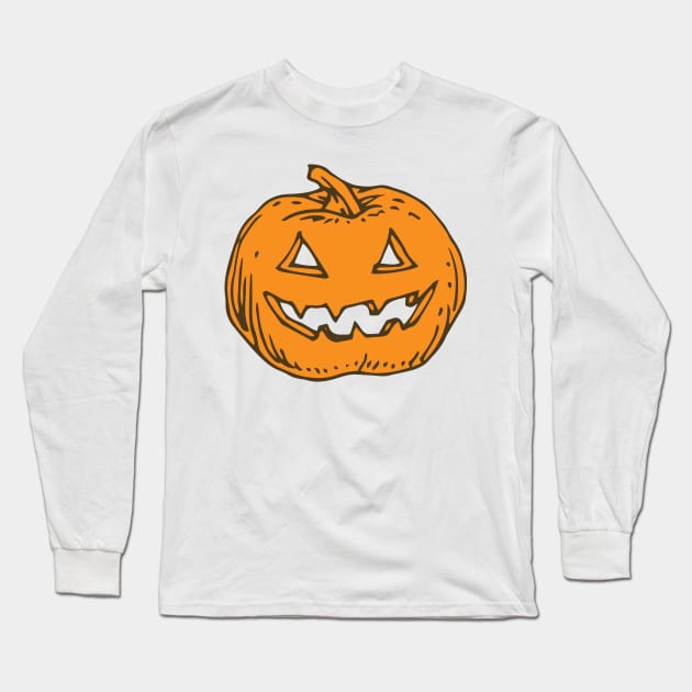 Halloween Pumpkins Long Sleeve T-Shirt by deepfuze